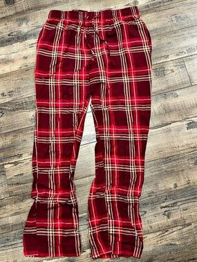 Goodfellow & Co Plaid Lounge Pants in Red Size Medium